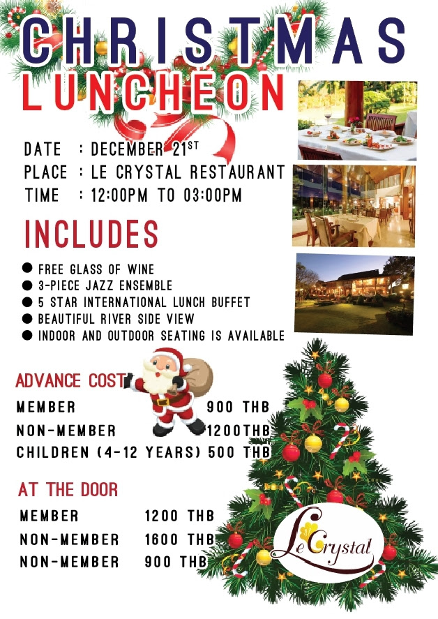 Christmas Luncheon Chiang Mai Expats Club ChiangMaiExpatsClub